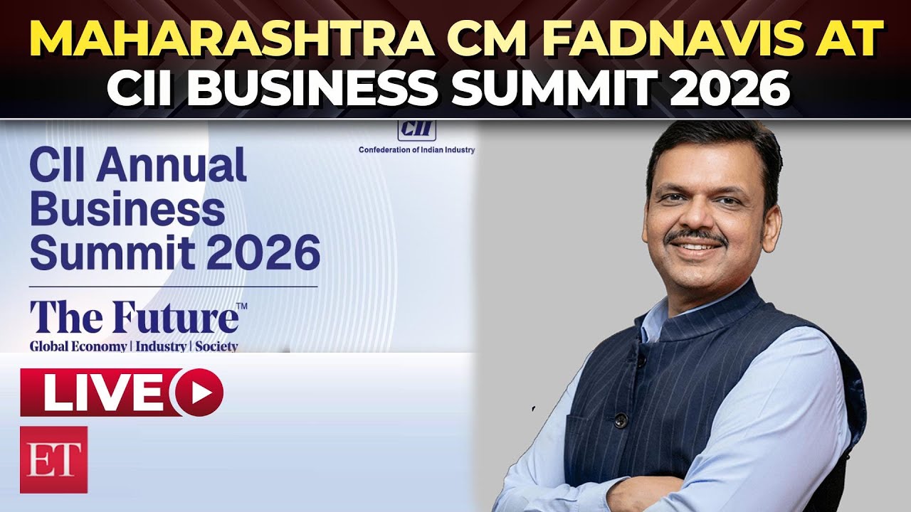 LIVE | CII Business Summit 2026: Maharashtra CM Fadnavis on challenges & strategies for times ahead