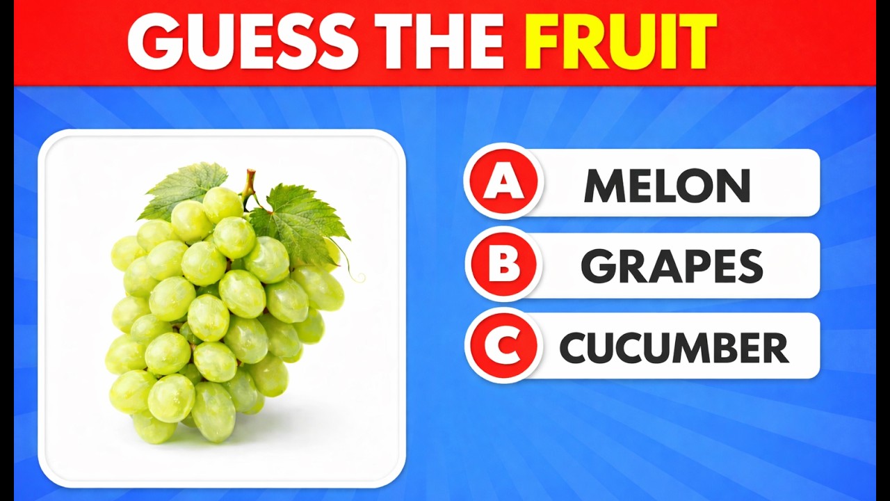 Guess 67 Fruits 🍎 | Easy to Impossible Fruit Quiz Challenge!