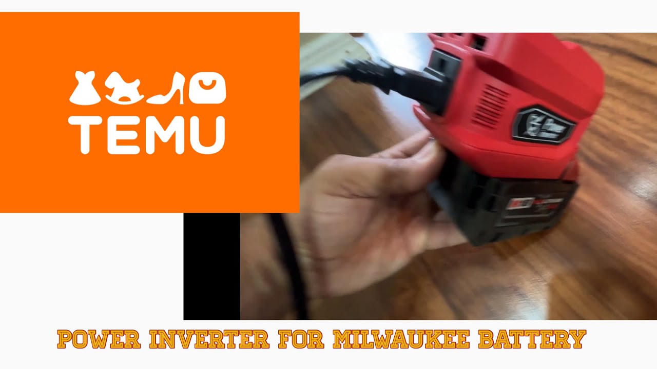 Power inverter for Milwaukee battery and other items 