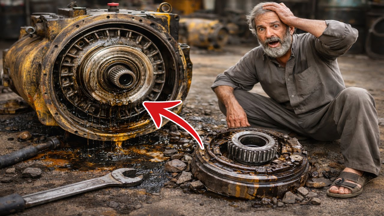 Incredible Transmission Destroyed by Debris 😱 Full Tear Down & Rebuild