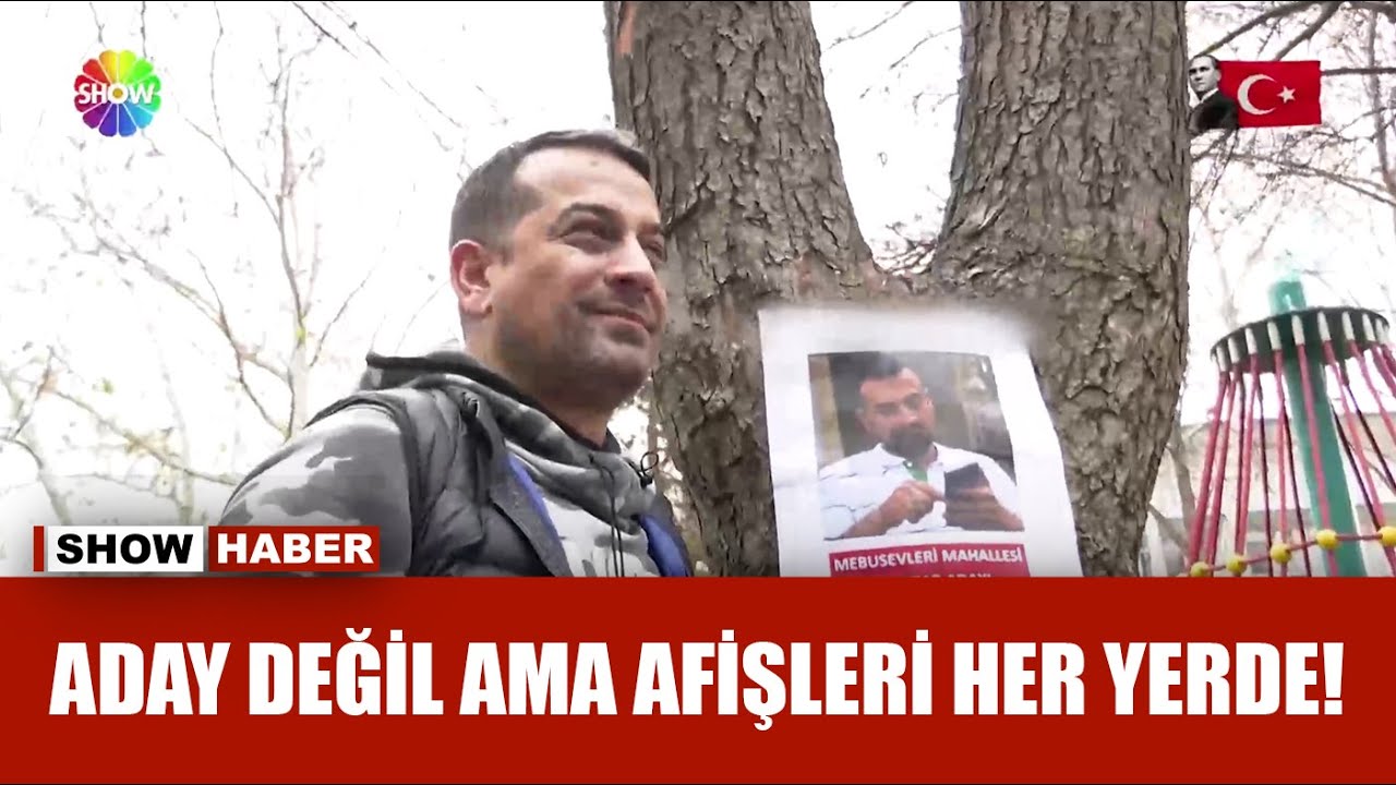 Olmayan adaya afiş hazırladılar!