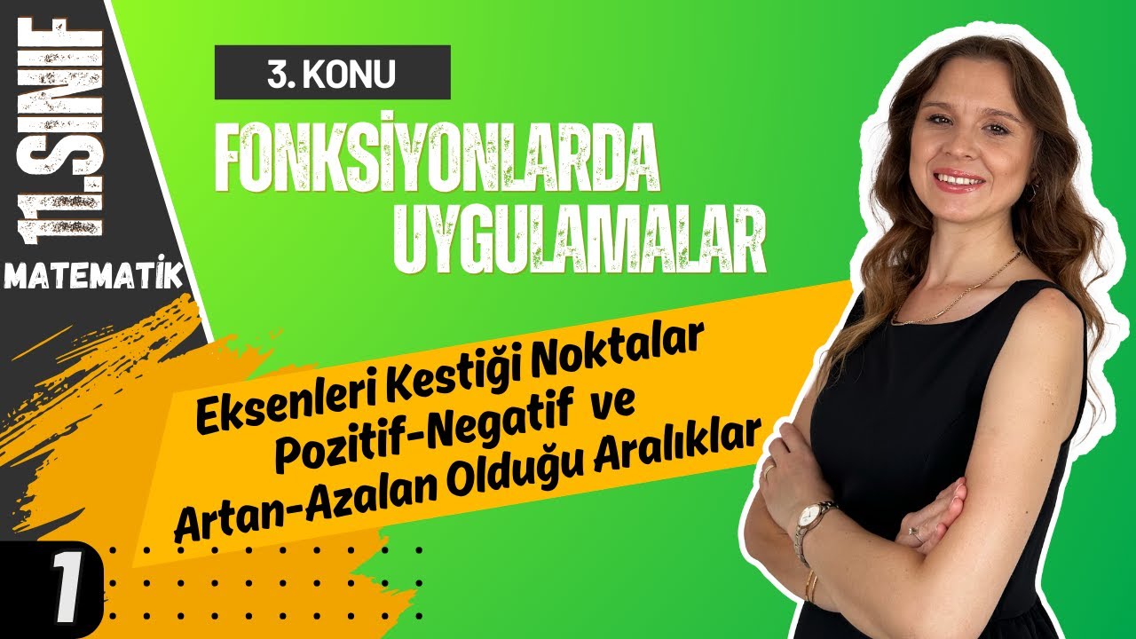 11.SINIF | + PDF | Fonksiyonlarda Uygulamalar -1 | Eksenleri Kestiği Noktalar | 2026 Matematik