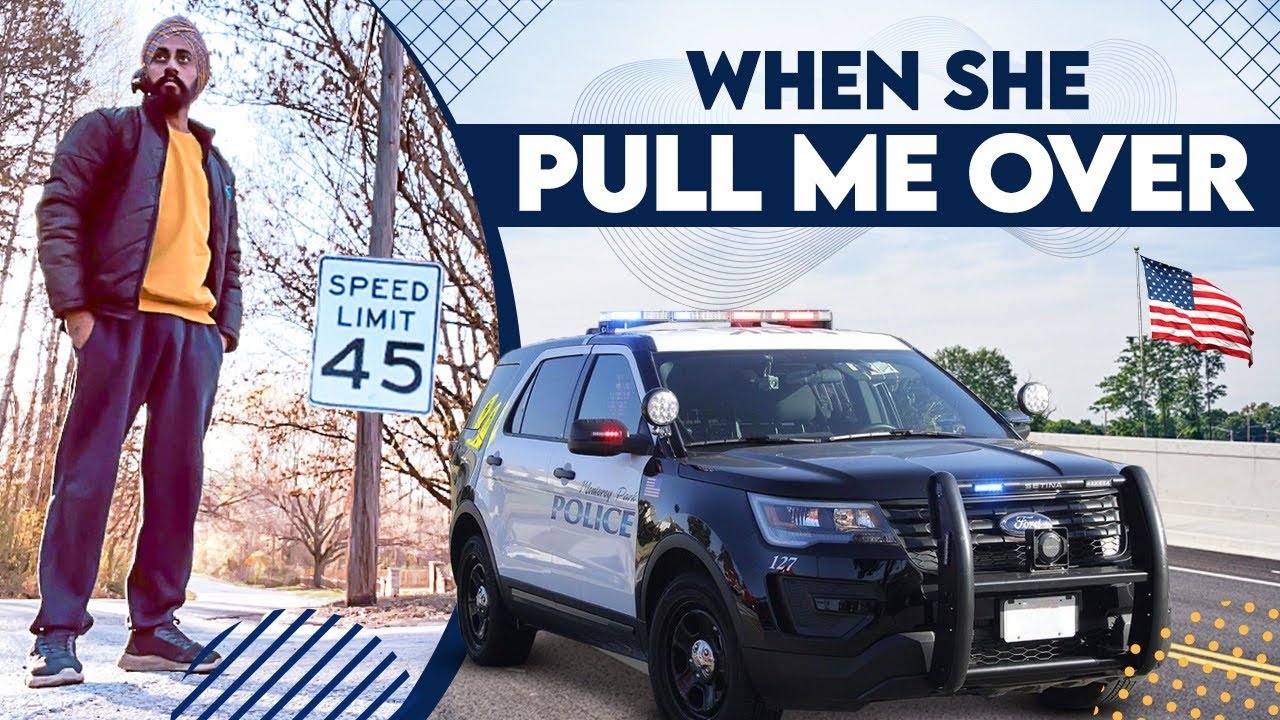 When police lady pull me over ,,see what happend next?? Usa 🇺🇸