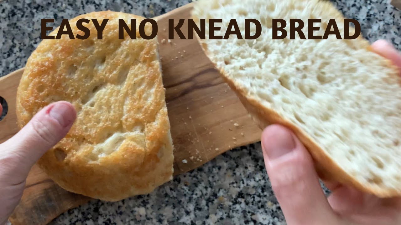 No Knead Bread  Easy No Knead PEASANT BREAD