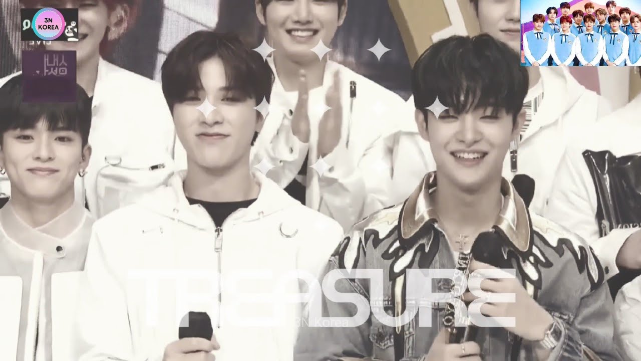 TREASURE First and Last Inkigayo Interview with MC Jihoon NiNiNi