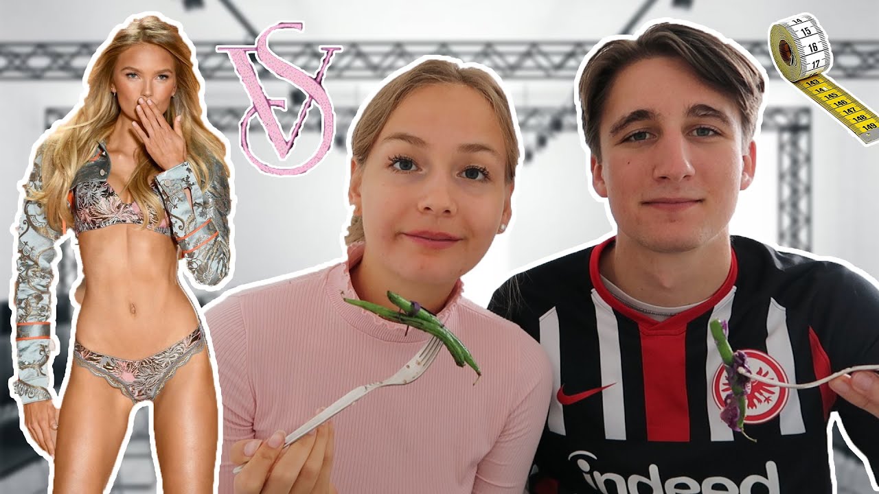 Wir essen 1 TAG wie VICTORIA SECRET MODEL Romee Strijd 😳🥬 (wir wagen es nochmal)