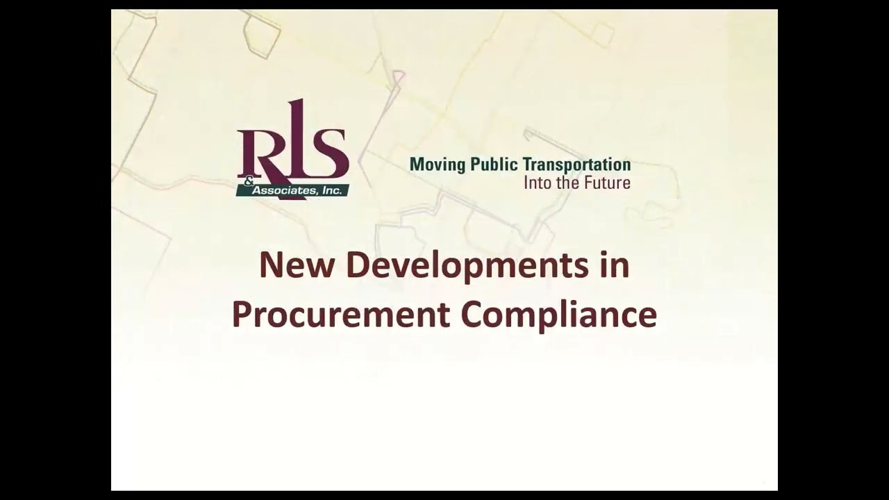 ODOT Office of Transit Procurement Training Part 1