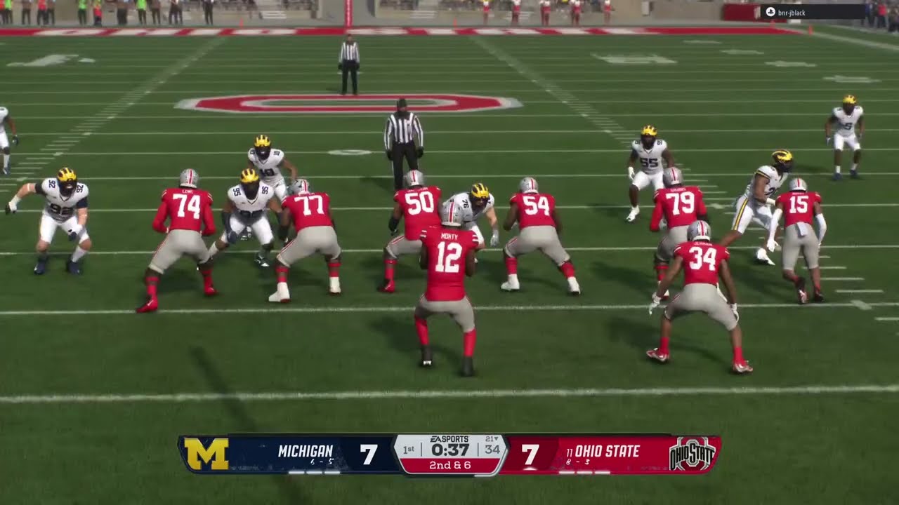EASports College Football26 Dynasty User game Ohio State Buckeyes vs Michigan Wolverines