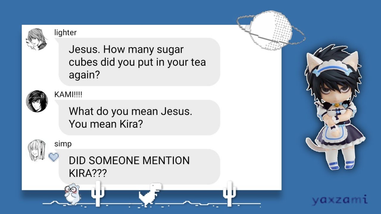 Death Note Texts - E.T Lyric Prank