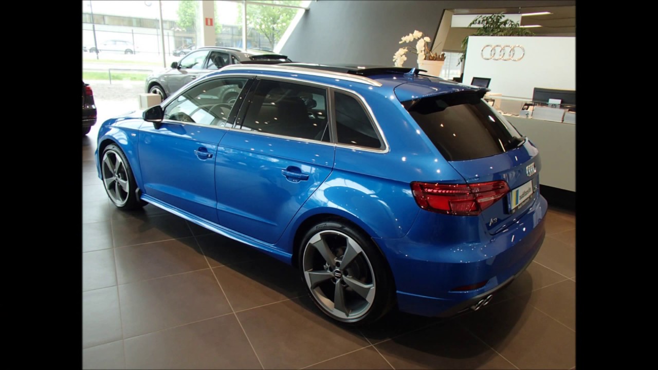 Ara Blue 2017 Audi A3 SB TDI quattro(walkaround)