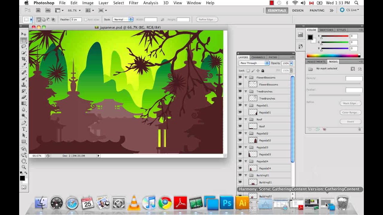 5.Harmony Tutorials: Importing PSD files in Harmony