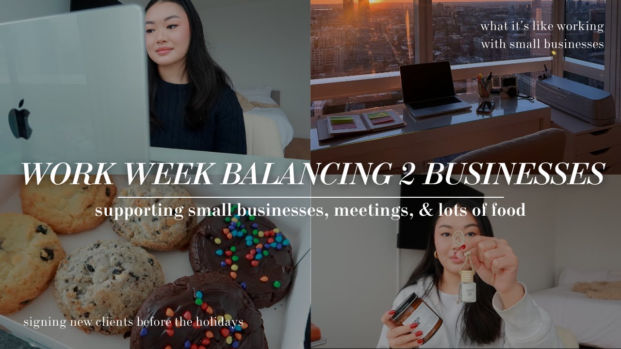 VLOG: balancing 2 businesses, productive work week, nyc renegade small business haul, & lots of food
