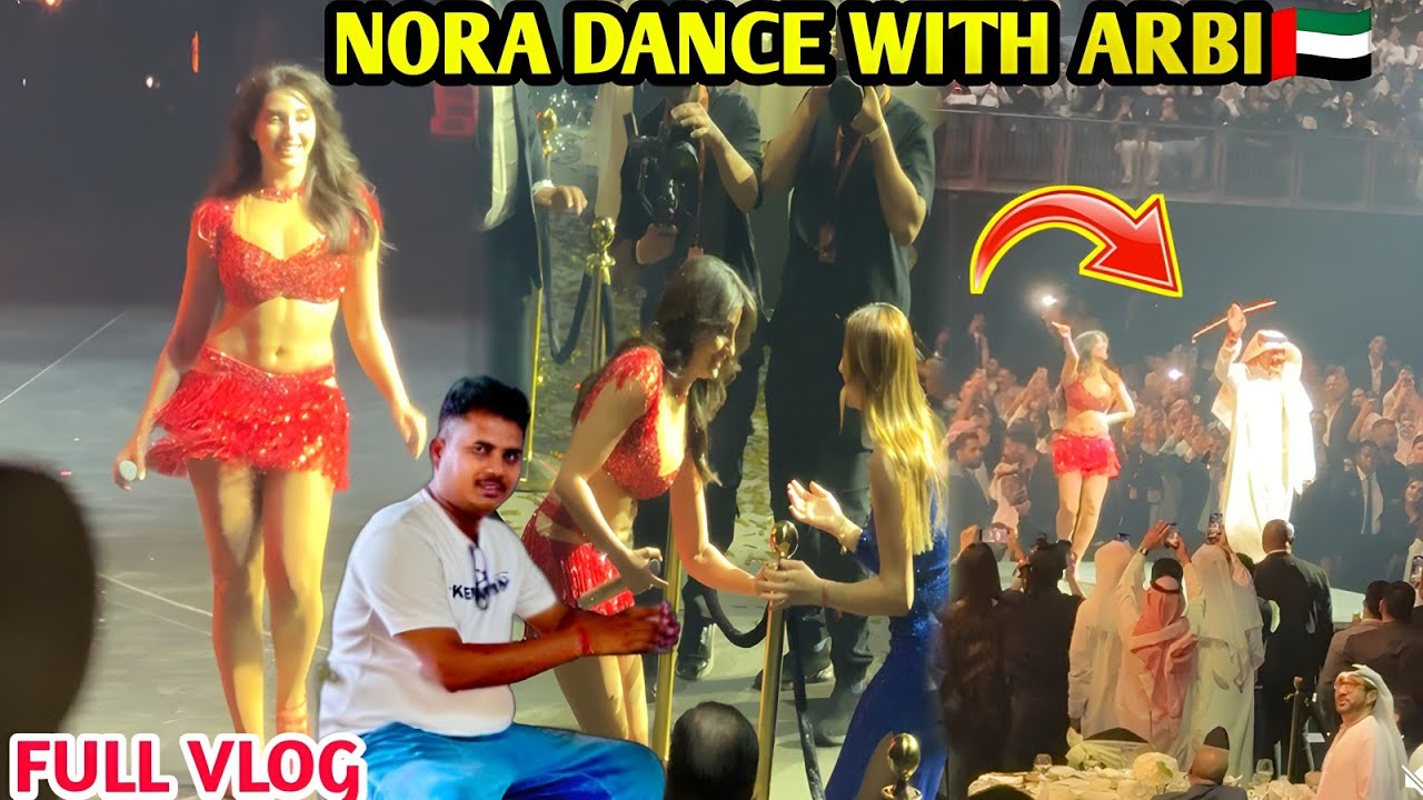 NORA FAITH DANCE WITH ARBI🇦🇪 || Dubai concert Bollywood star #norafatehi #dubailfe #norafatehidance