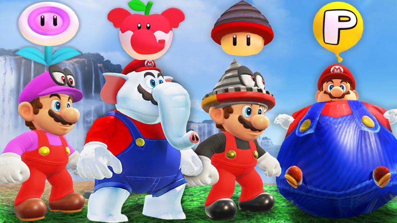Les POWER UPS les plus fous dans Mario Odyssey | LES PLUS FUNS ANIMATIONS
