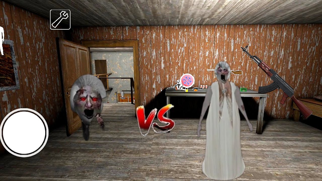 Playing As granny and grandpa again in  Granny chapter v.18[Good mode menu]