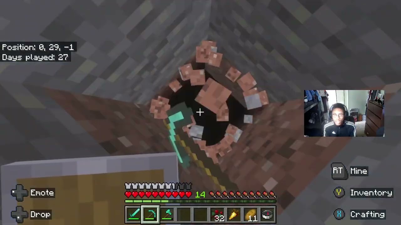 Minecraft Start Nomal for 100 Days until defending and The End #2 (Part 8/16)