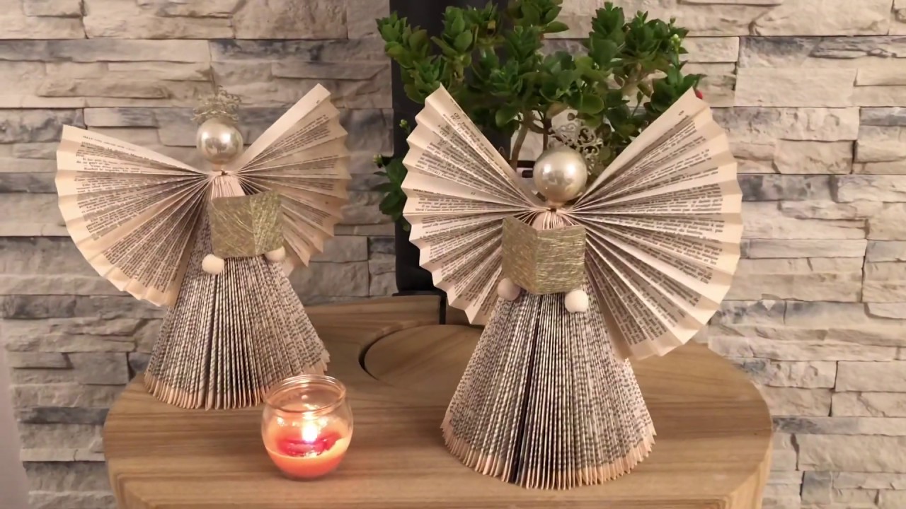 Tuto d’un ange en pliage de livre