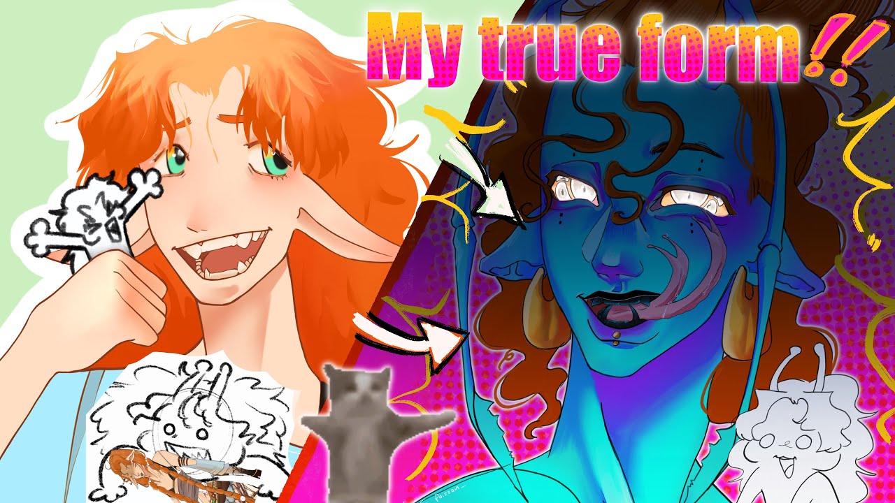 MAKING a persona / redesigning my persona [[speedpaint + commentary]]