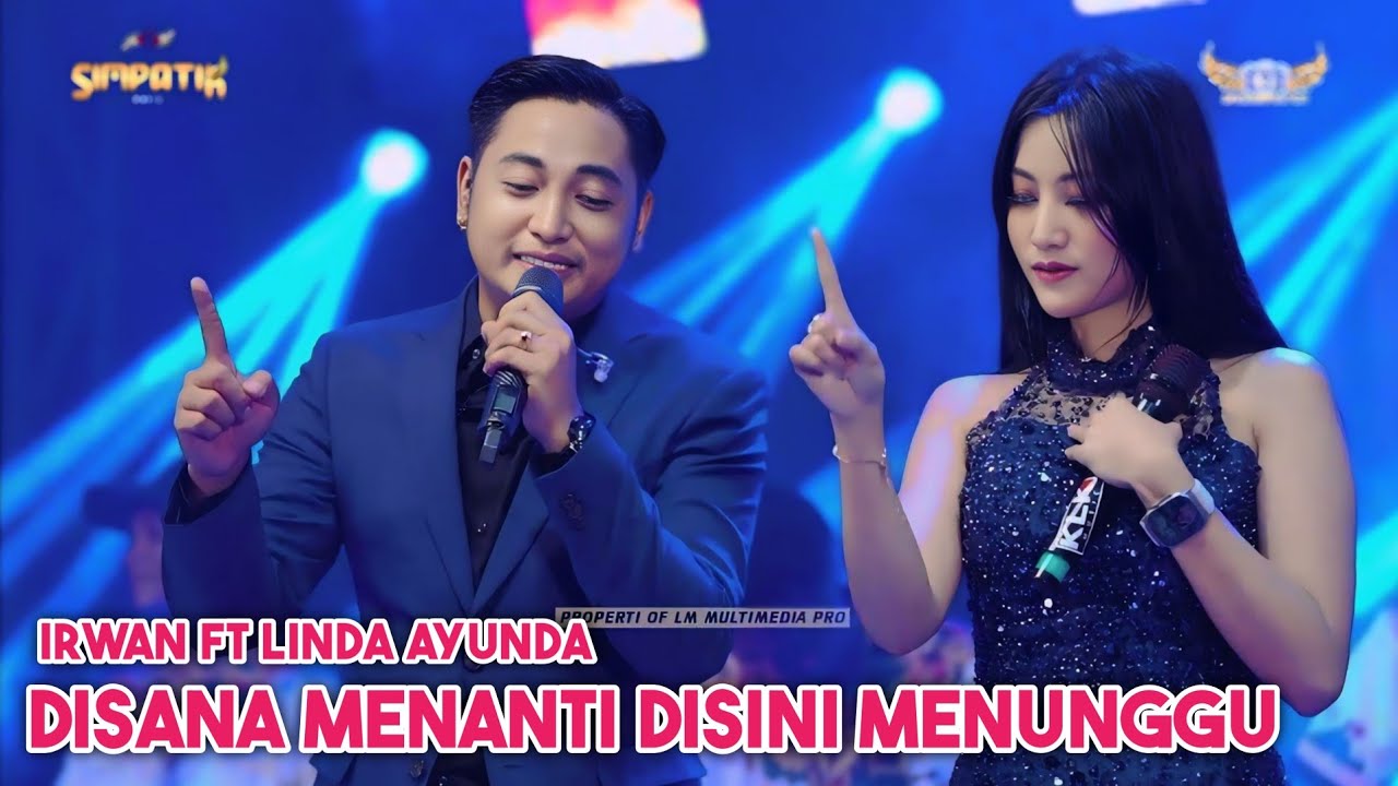 DISANA MENANTI DISNI MENUNGGU - IRWAN FT LINDA AYUNDA - LIVE KRIAN KLK AUDIO - SIMPATIK MUSIC
