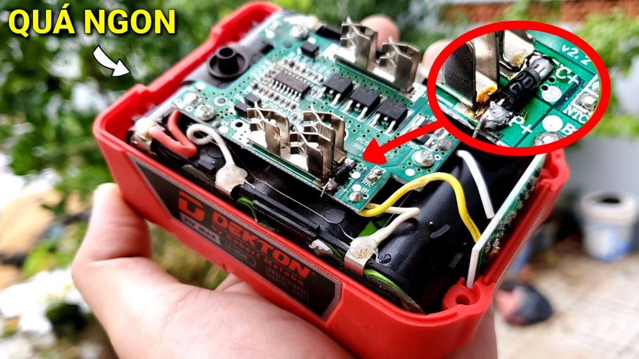 DMF5 Diod Diot lấy volt chân C+ mạch MAKITA adaptor chạy máy 3 chân pin