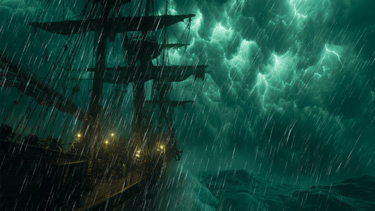 Ocean Waves & Rainstorm Ambience: Calm Your Mind for Peaceful Sleep