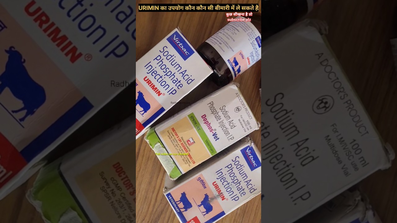 urimin injection use in hindi #radharajvetcare #urimin #sodiumaciphosphate #urimininjectionuse