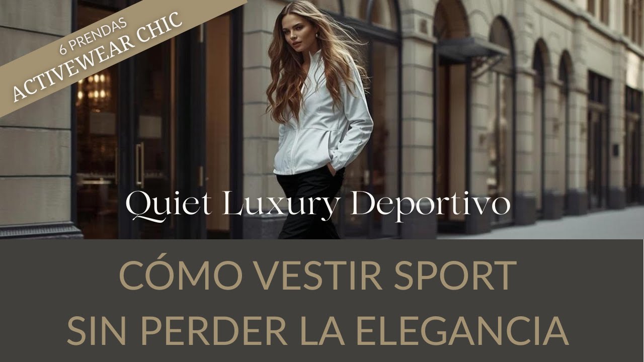 Quiet Luxury Deportivo: ✨️ 6 prendas Activewear CHIC