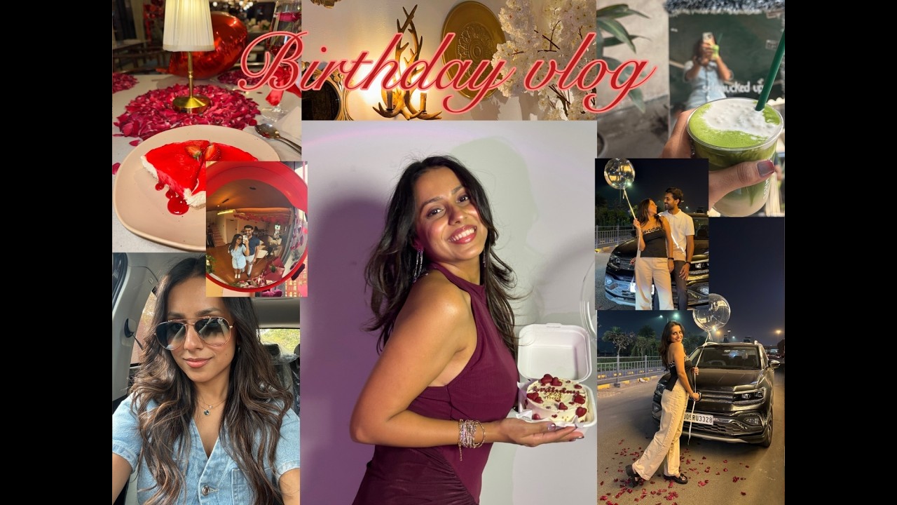 How Sourabh surprised me on Valentines | BIRTHDAY VLOG | FIRST VLOG | Happy and overwhelmed ❤️🎂