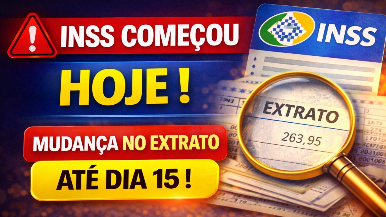 🚨 INSS COMEÇOU HOJE: VEJA A MUDANÇA NO EXTRATO ANTES DO DIA 15 !
