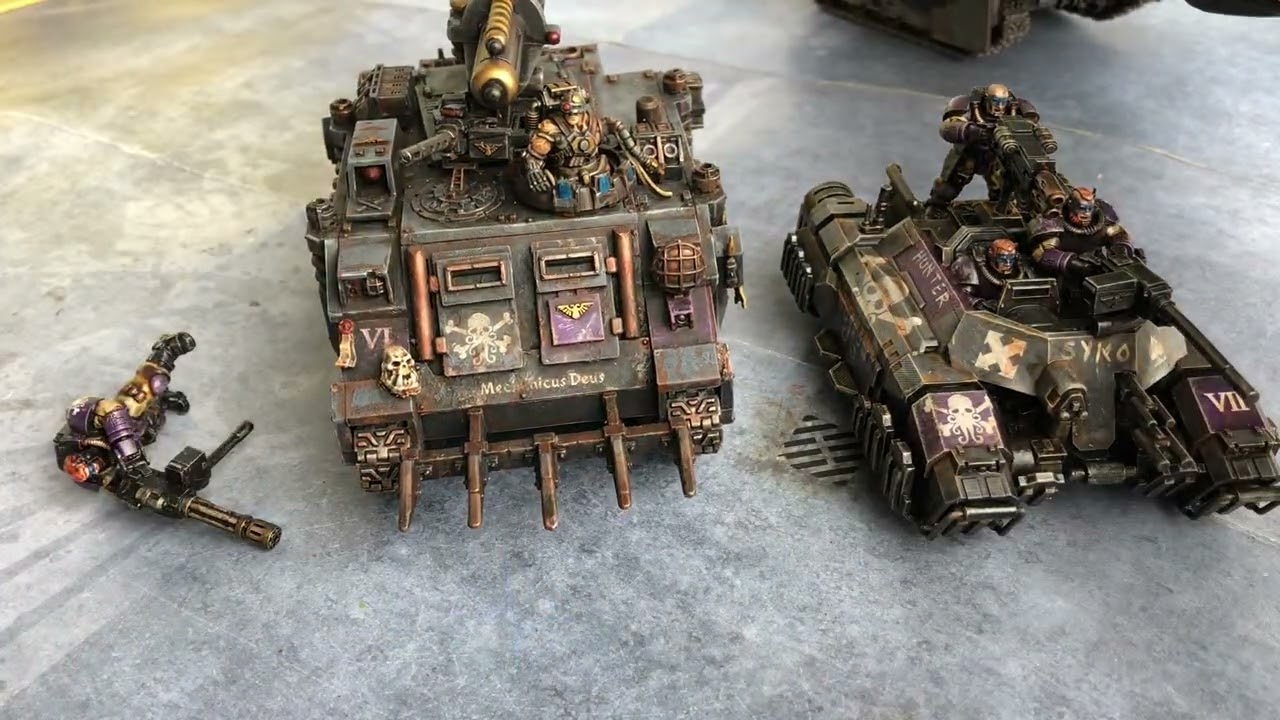 Space marine scout rino&rsquo;s and invader project. 