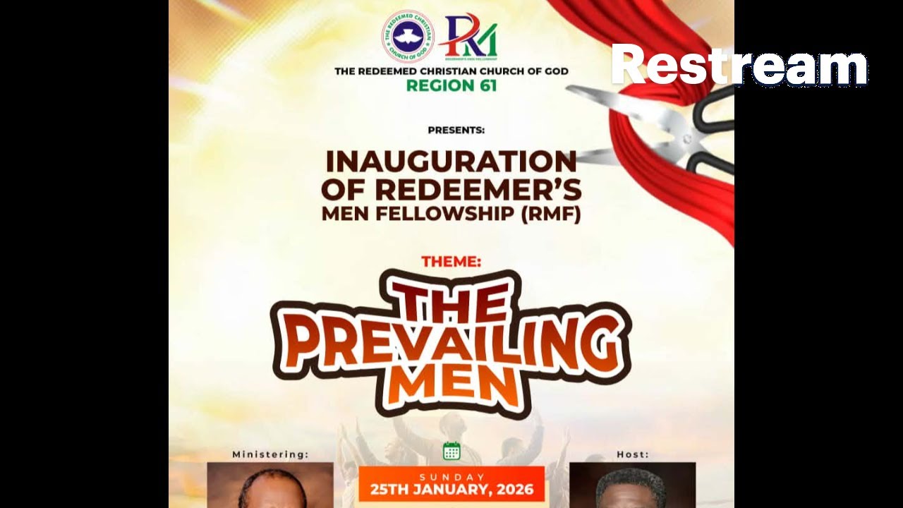 INAUGURATION OF REDEEMED MEN FELLOWSHIP REGION 61 || THE PREVAILING MEN|| 25TH JANUARY,2026.