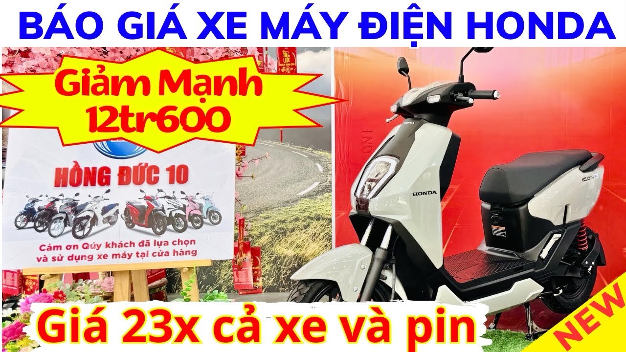 Báo giá xe điện Honda. Giá SỐC không ngờ. 23x cả xe và pin tại Hồng Đức 10