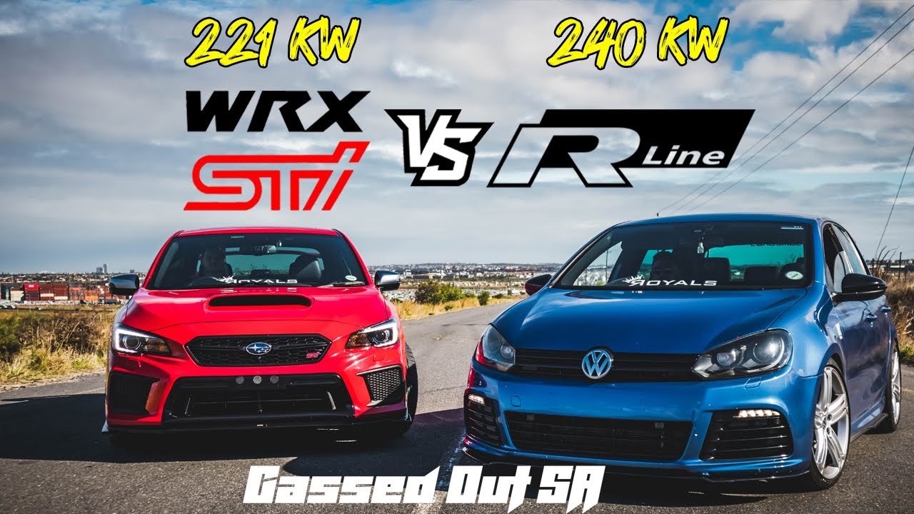 STREET MANIA: AWD RIVALS | VW GOLF 6R (REVO TUNED) VS SUBARU WRX STI (STOCK) | 240KW VS 221KW