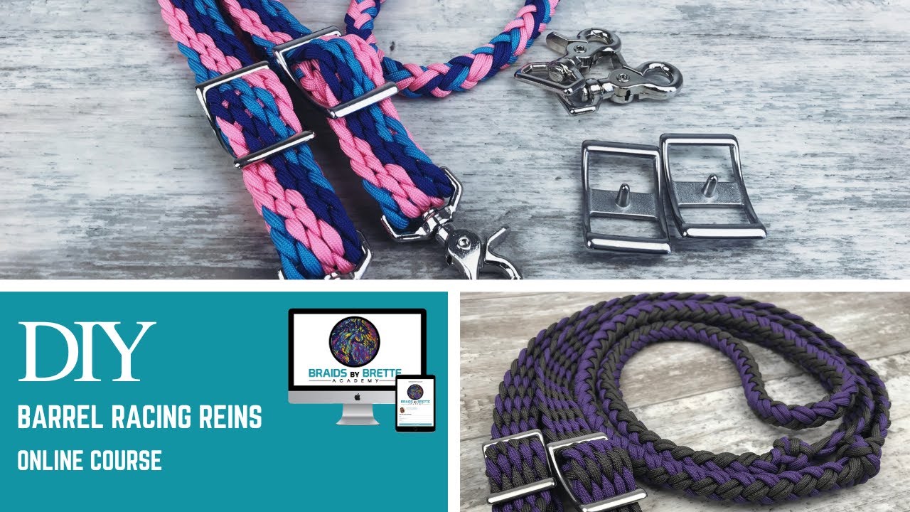 DIY How to Braid Paracord Barrel Racing Reins Instructions