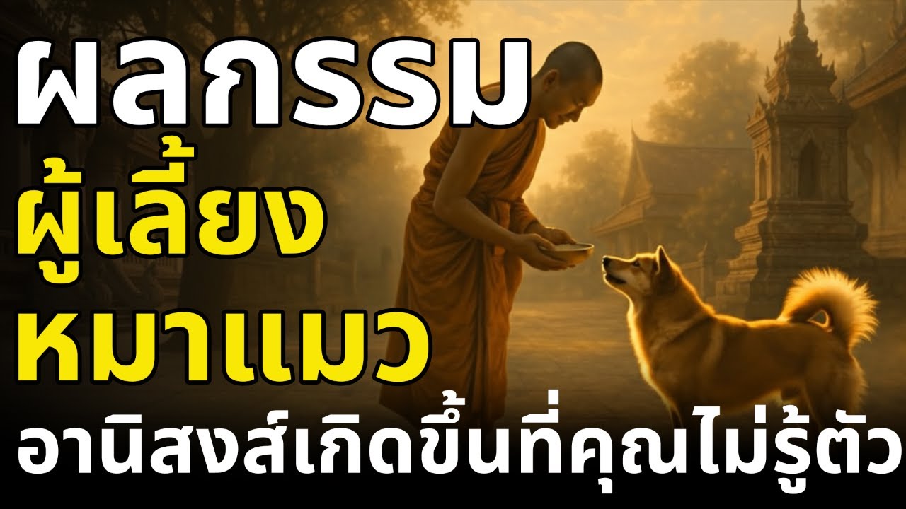 ผลกรรม การเลี้ยงหมาแมว อานิสงส์เกิดขึ้นโดยที่คุณไม่เคยรู้ตัว1 | ชีวิตติดธรรม