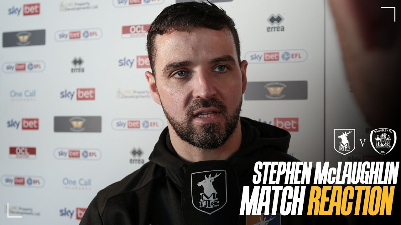 Stephen McLaughlin post match interview 🗣 | Stags 2-2 Barnsley