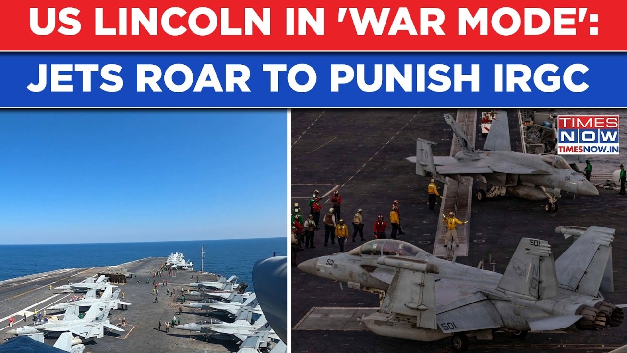Iran War: USS Lincoln In 'War Mode', Jets Take Off In Midnight's Darkness To Punish IRGC, Video Out