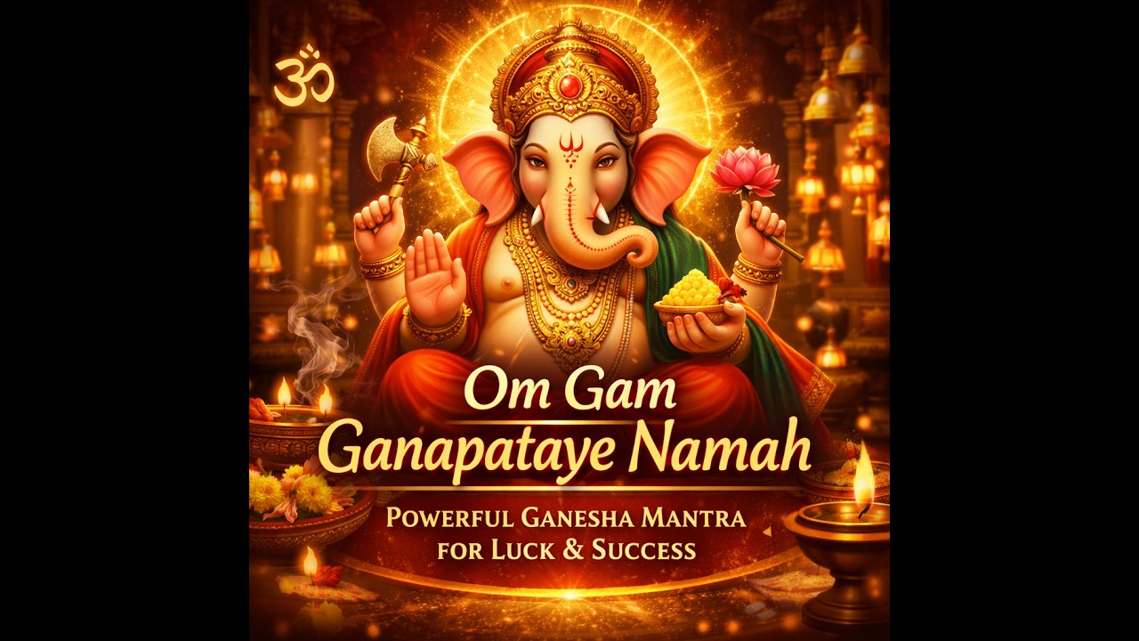 Powerful Ganesha Mantra for Luck & Success - Om Gam Ganapataye Namah