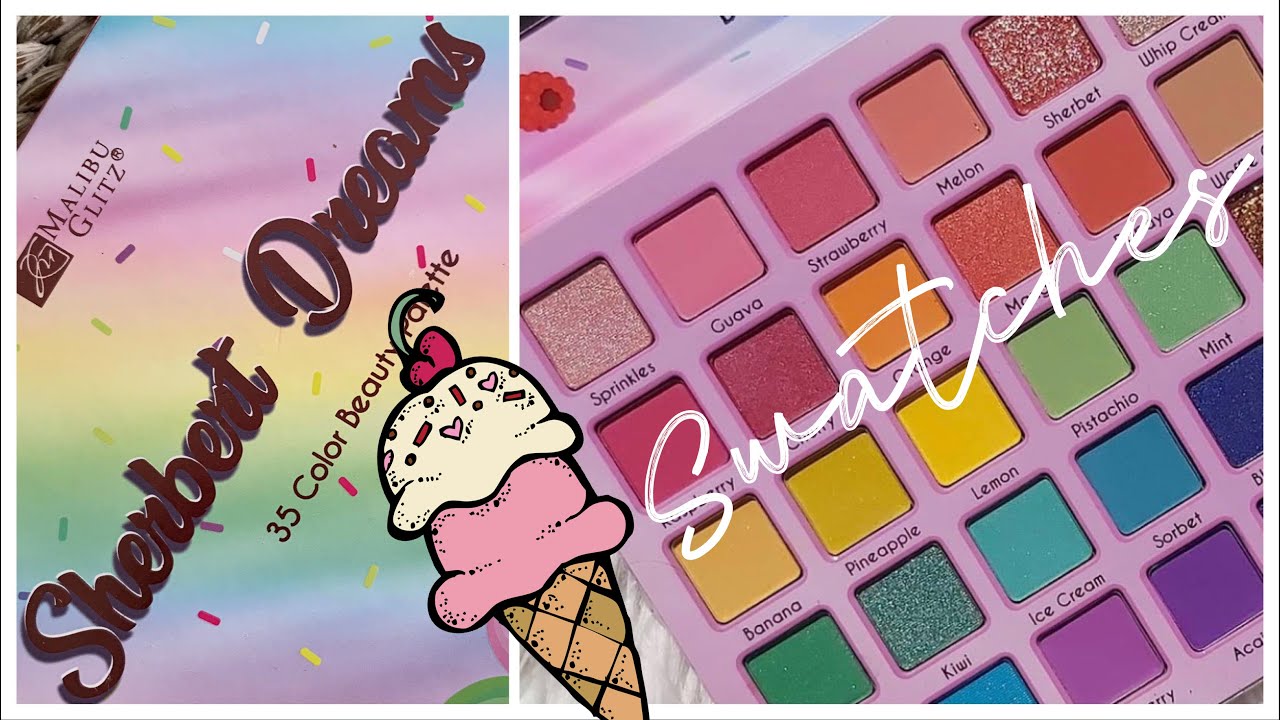 Paleta colorida SHERBERT DREAMS Malibu Glitz