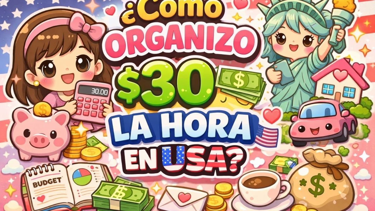 Gano $30 la Hora en Estados Unidos: Así Hago Mi Presupuesto Real 💰✨ #Presupuesto #DineroInteligente