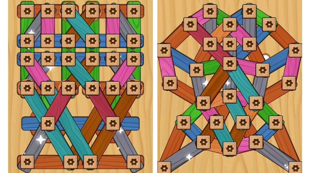 Wood Screw Puzzle level 275 and 276