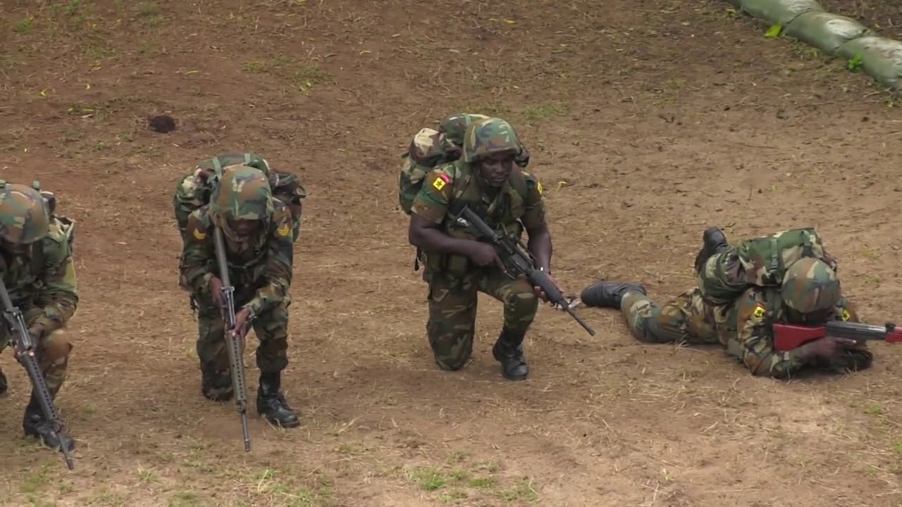 GHANA ARMED FORCES HOLDS LAND COMBAT DEMONSTRATION