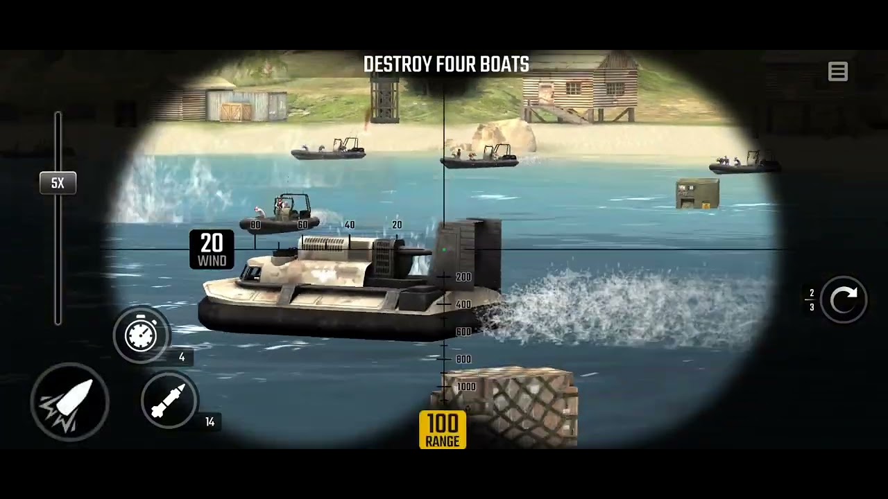 War Sniper Z11 Mission 20 Life Or Death Destroy Four Boats