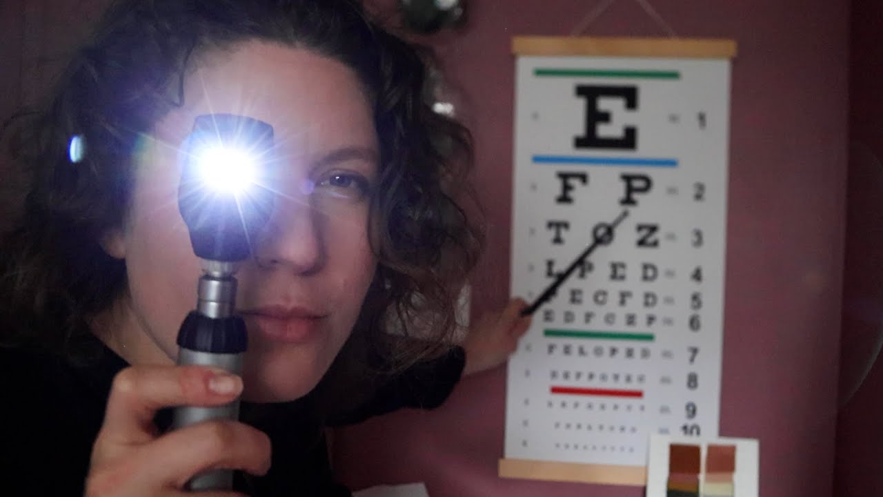 ASMR Doctor Gives Your Nightly Eye Exam 👀