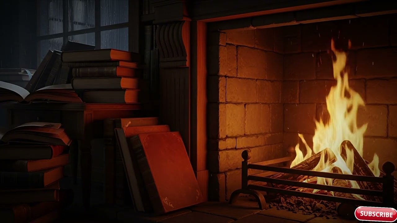 Cozy Fireplace Ambiance | Warm, Crackling Comfort