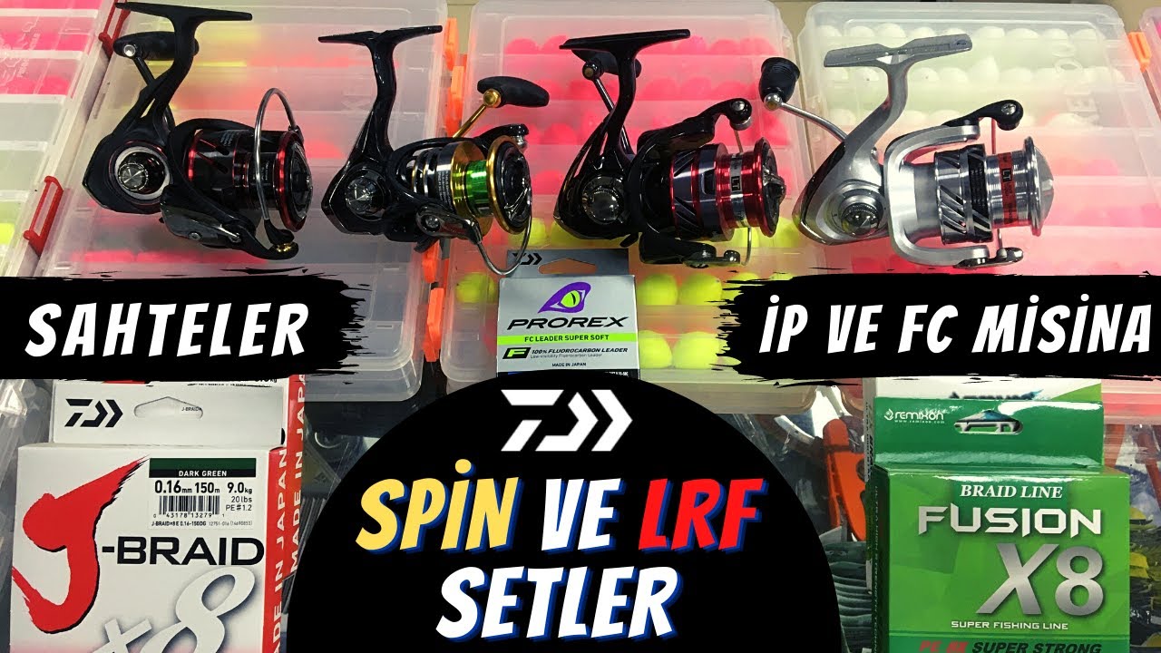 DAIWA AT ÇEK TAKIMLAR / Spin Lrf Takım / Levrek Kamış ve Makineleri / İp Misina / Levrek Sahteleri