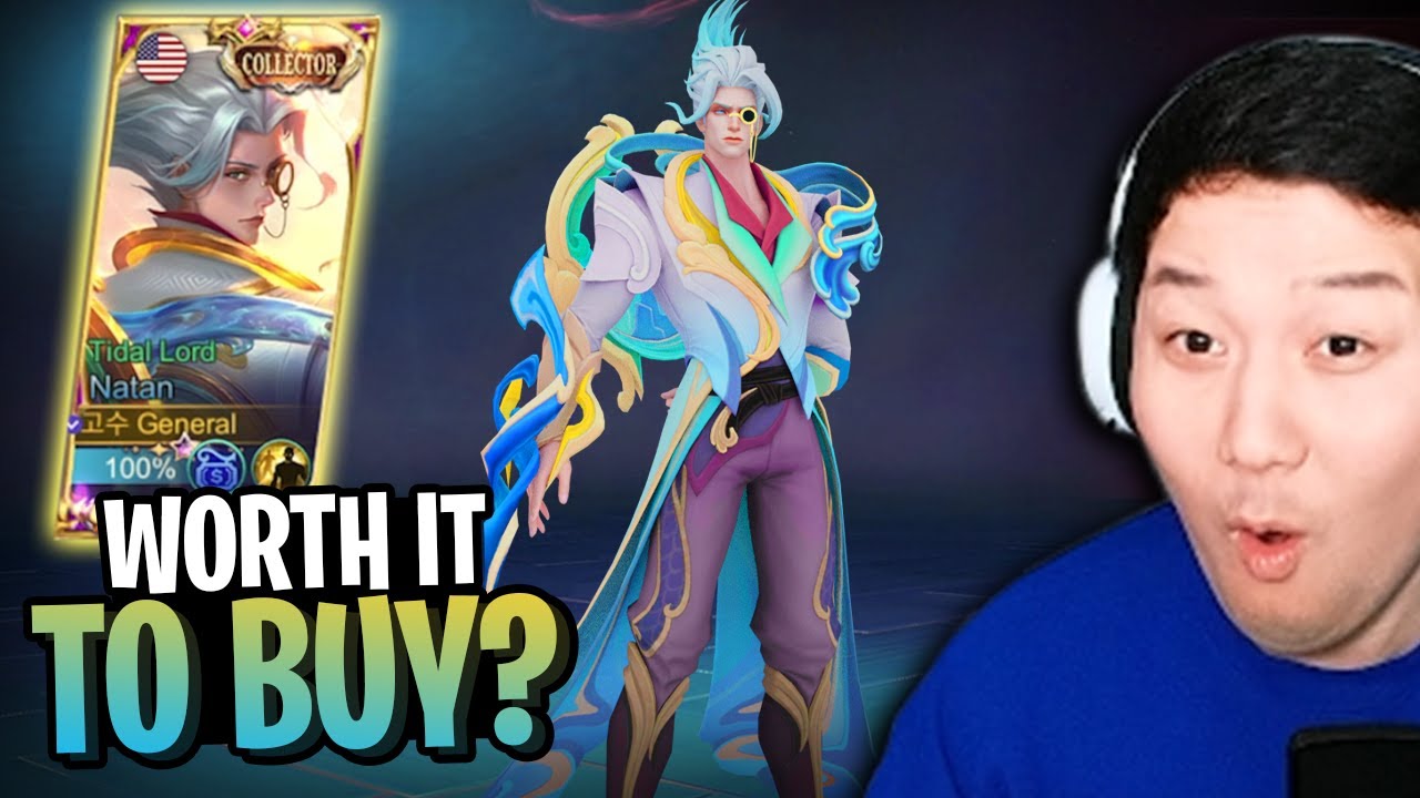 How much is Natan Collector skin? Tidal Lord Review and Gameplay | Mobile Legends