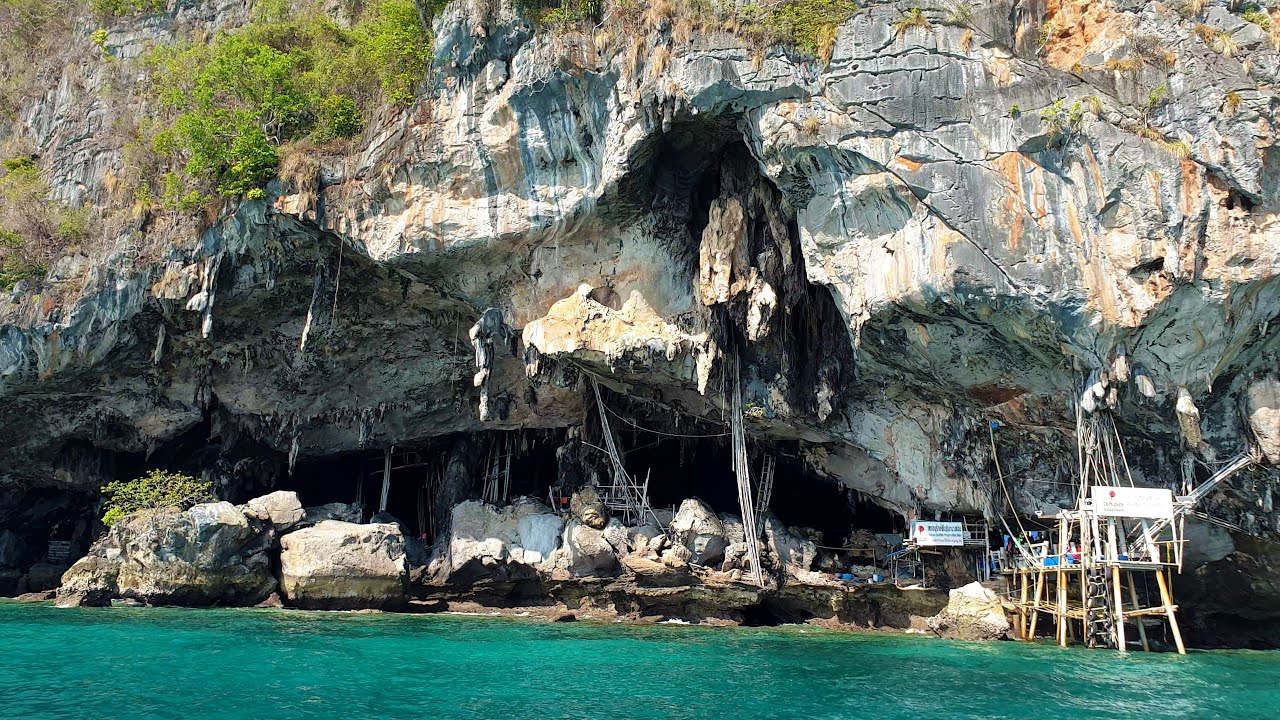 Viking Cave, Koh Phi Phi islands, Krabi, Thailand (2025) (4K) Ko Phi Phi Lee