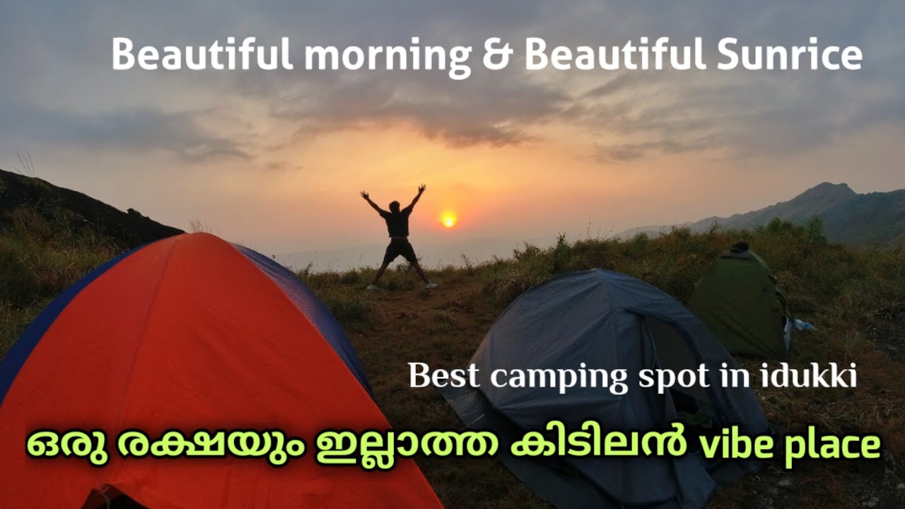 Beautiful sunrice and tent camping spot in idukki | offroading and camping at idukki mountain