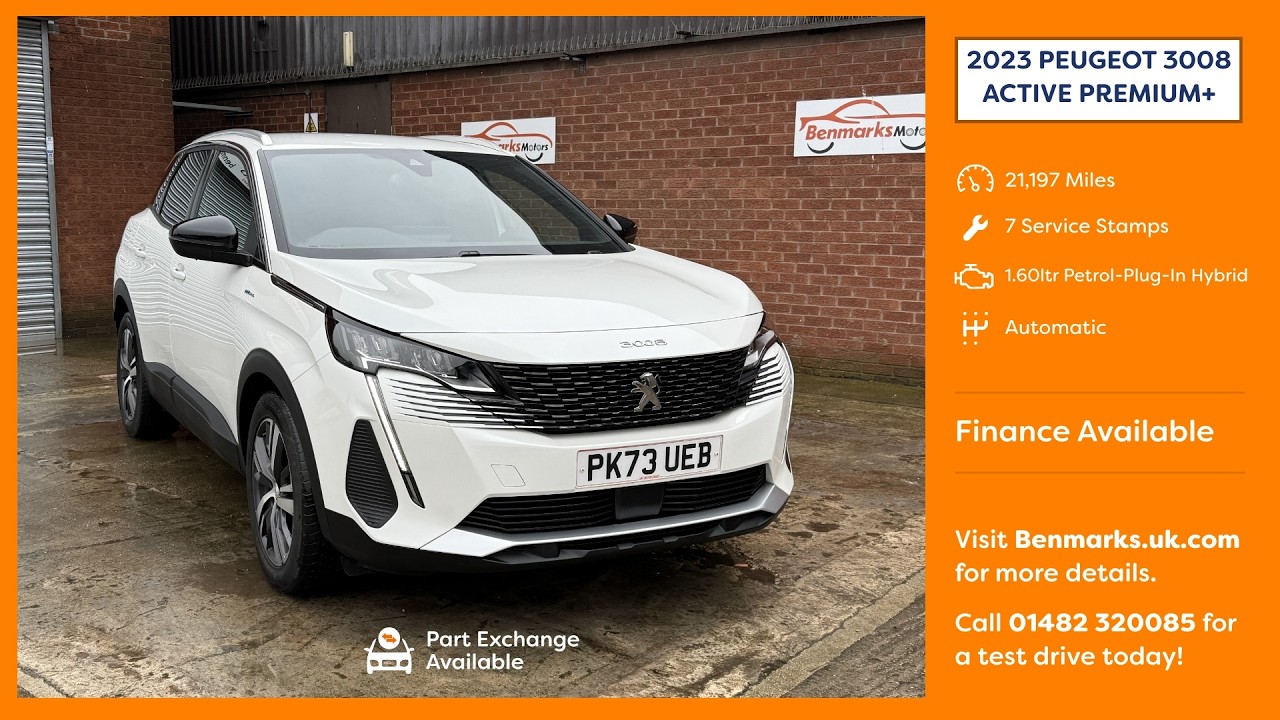 2023 Peugeot 3008 Hybrid | 180PS | Plug-In Auto | Nearly New SUV